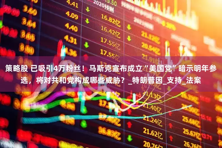 策略股 已吸引4万粉丝！马斯克宣布成立“美国党”暗示明年参选，将对共和党构成哪些威胁？_特朗普因_支持_法案