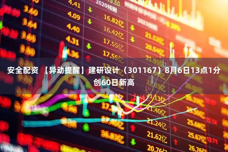 安全配资 【异动提醒】建研设计（301167）8月6日13点1分创60日新高