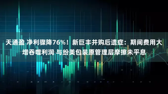 天通盈 净利骤降76%！新巨丰并购后遗症：期间费用大增吞噬利润 与纷美包装原管理层摩擦未平息